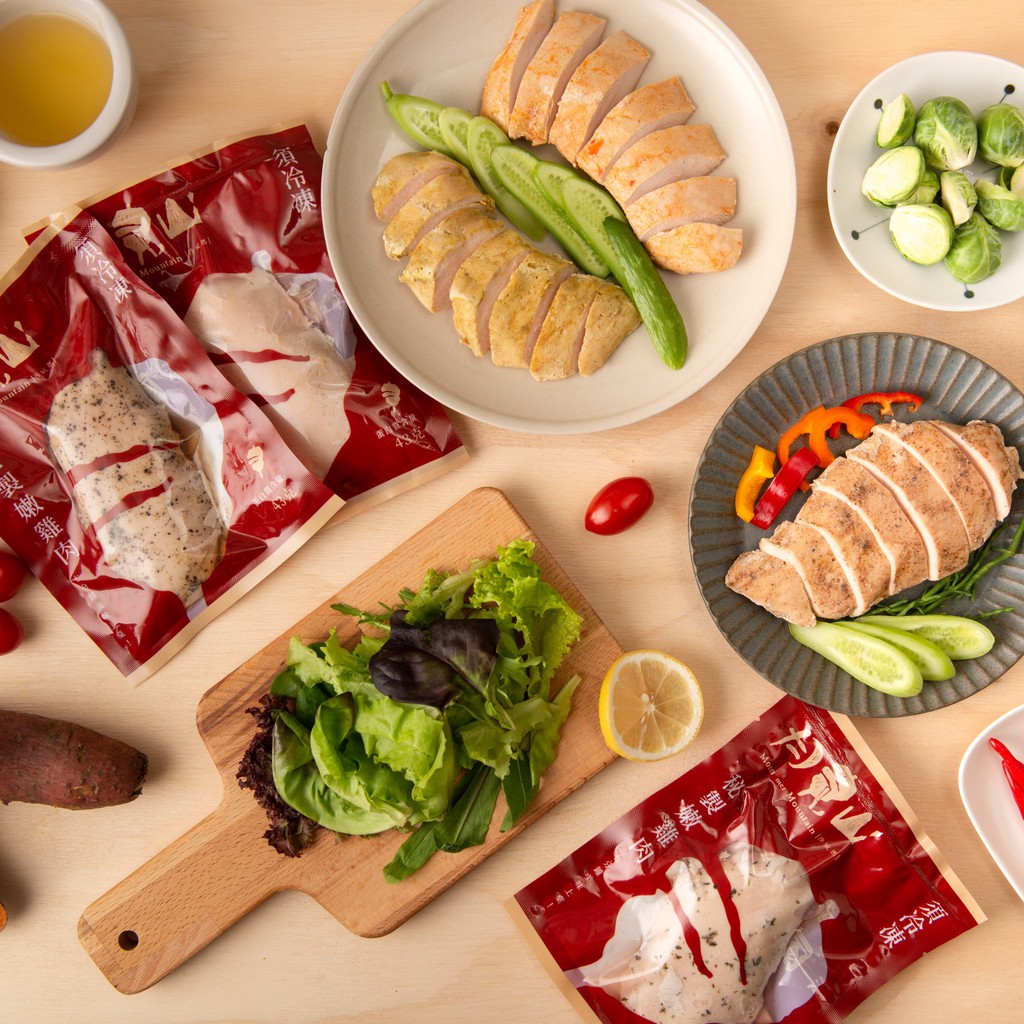 月見山秘製雞肉 -舒肥雞胸肉-大份量200公克&隨手包100公克 &ndash; 開袋加熱即食 健身 蛋白質首選